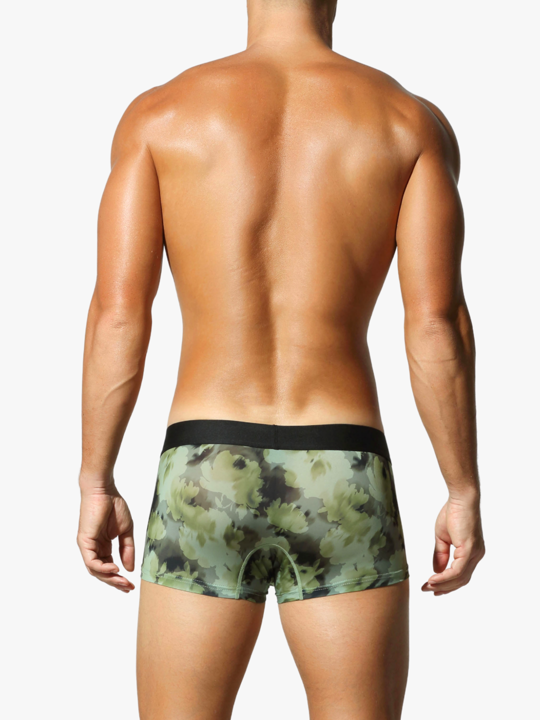 Low-Rise Trunk Boxershorts mit floralem Print