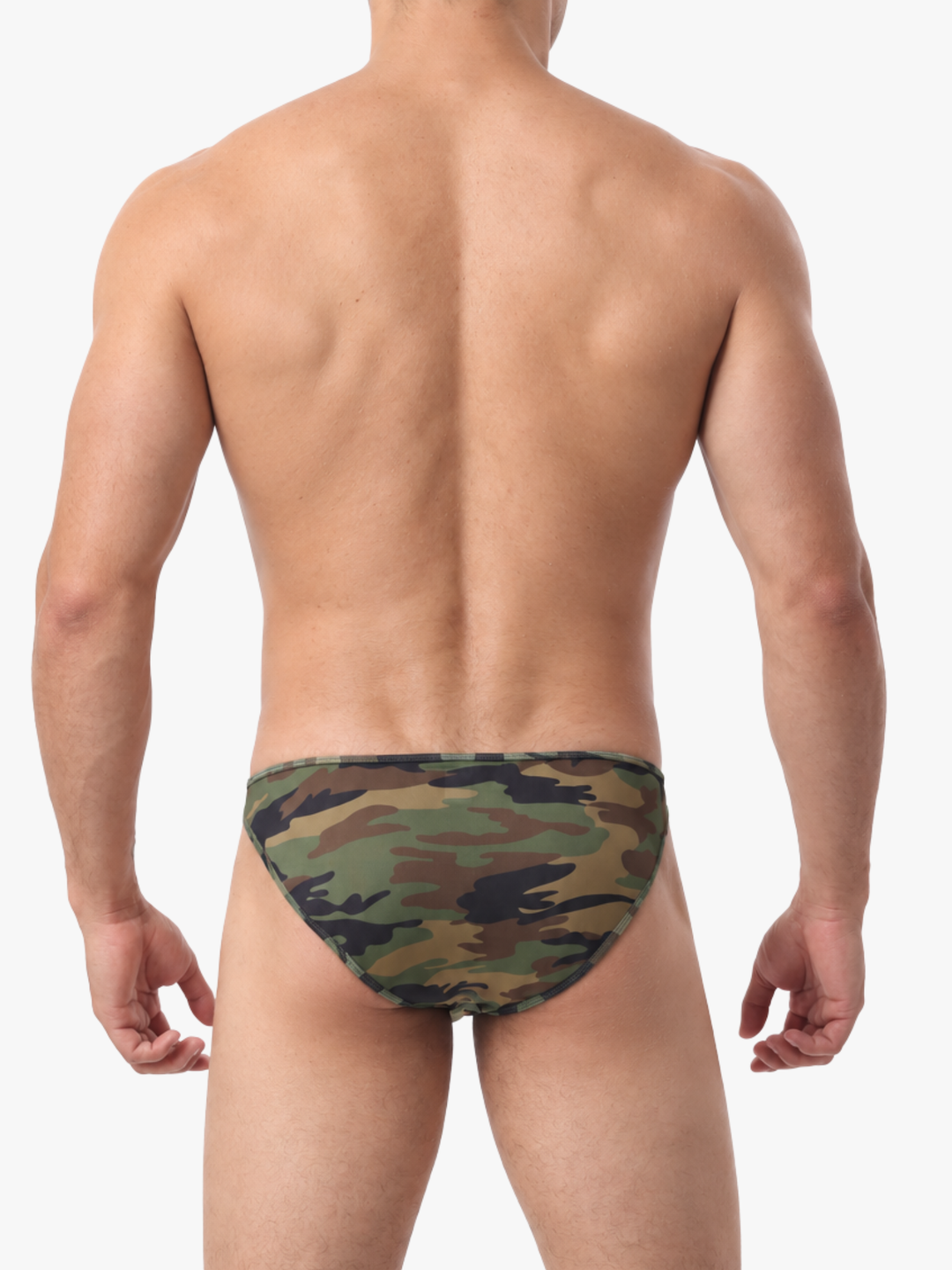 Low-Rise Camouflage Slip mit seitlichem Verschluss