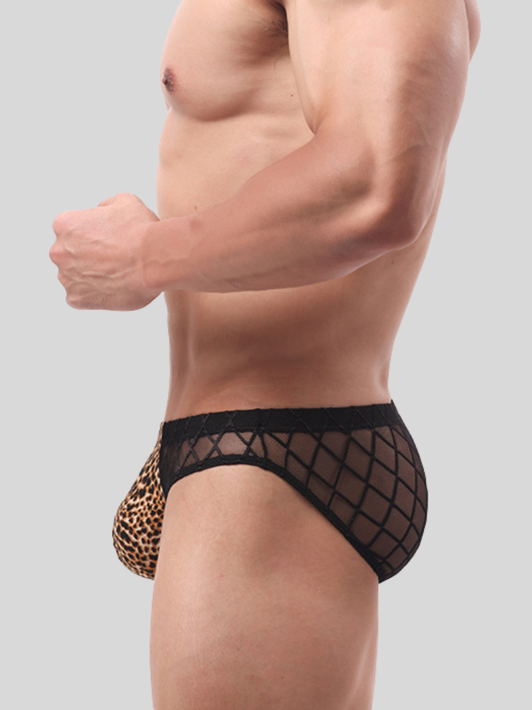 Brief Slip Net Mesh Camouflage