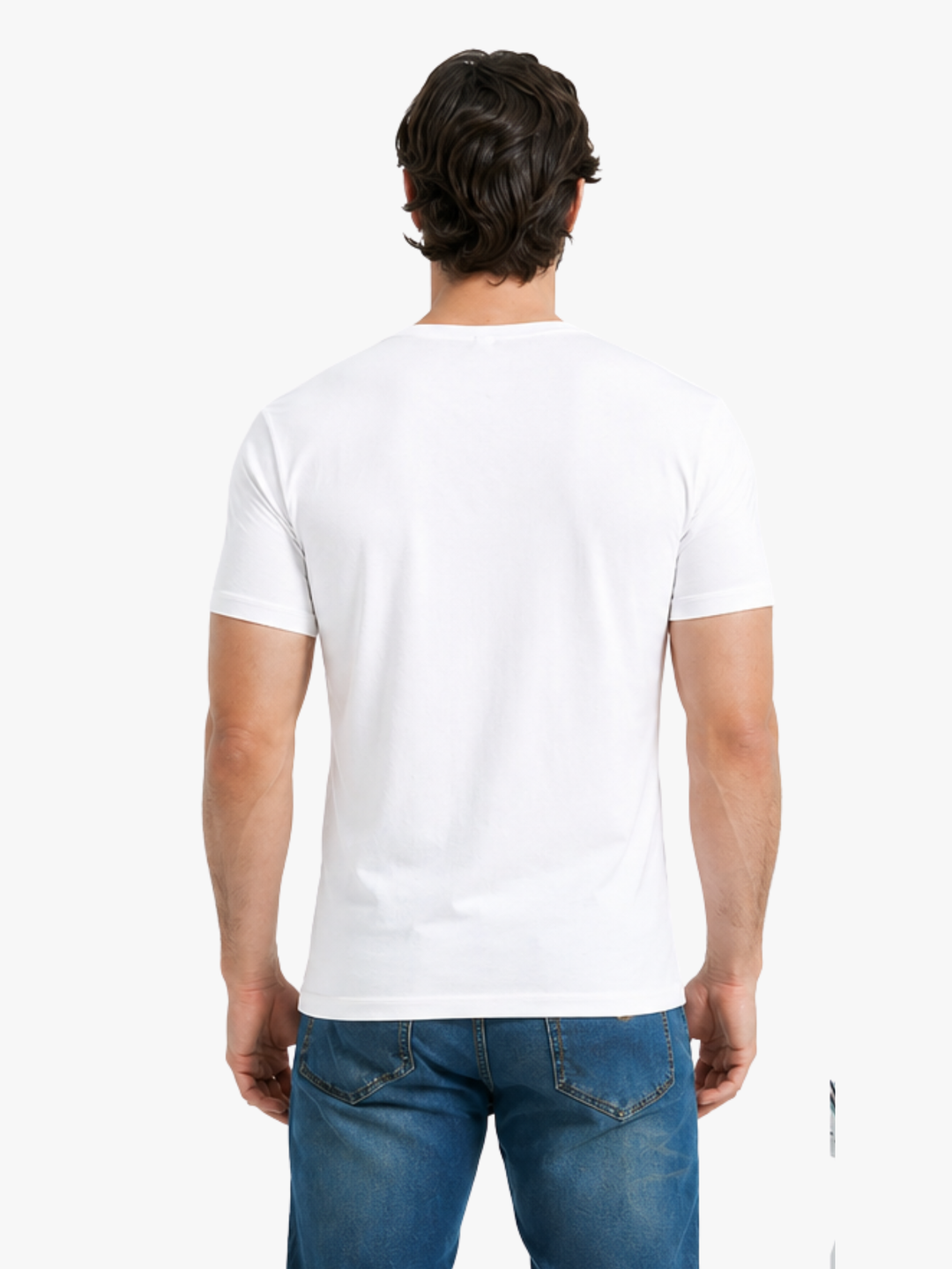 BIMONI T-Shirt mit V-Ausschnitt Extra Elastisch
