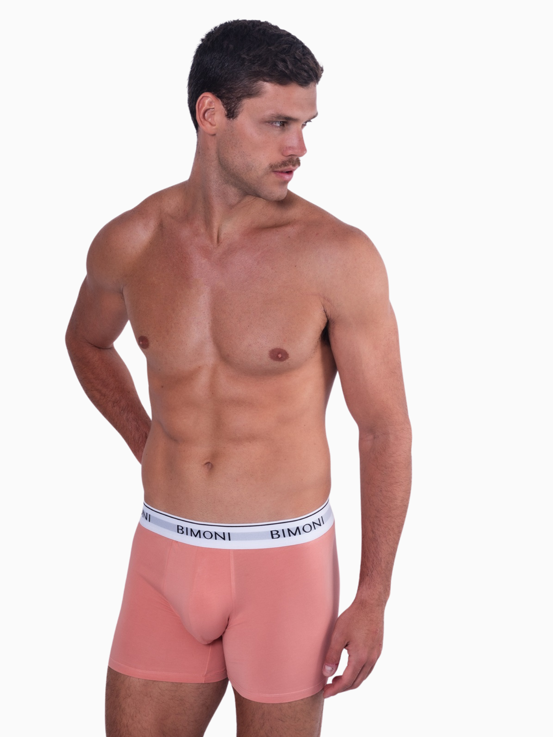 BIMONI Herren Lange Retroshorts Boxershorts – aus langstapeliger Premium-Baumwolle