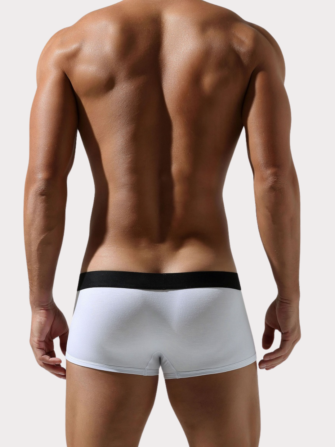 Boxer Solid Elastic Trunk Viskose
