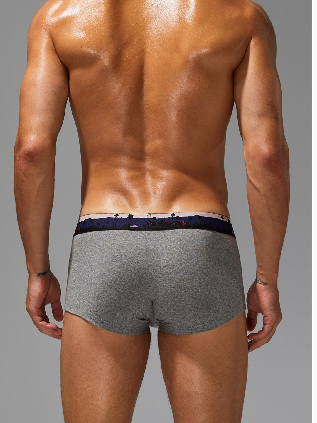 Trunk-Boxershorts aus Baumwolle mit Landscape-Bund