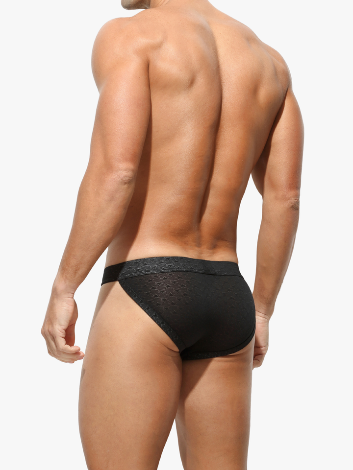Low-Rise Mesh Slip – Transparenter Netz Brief