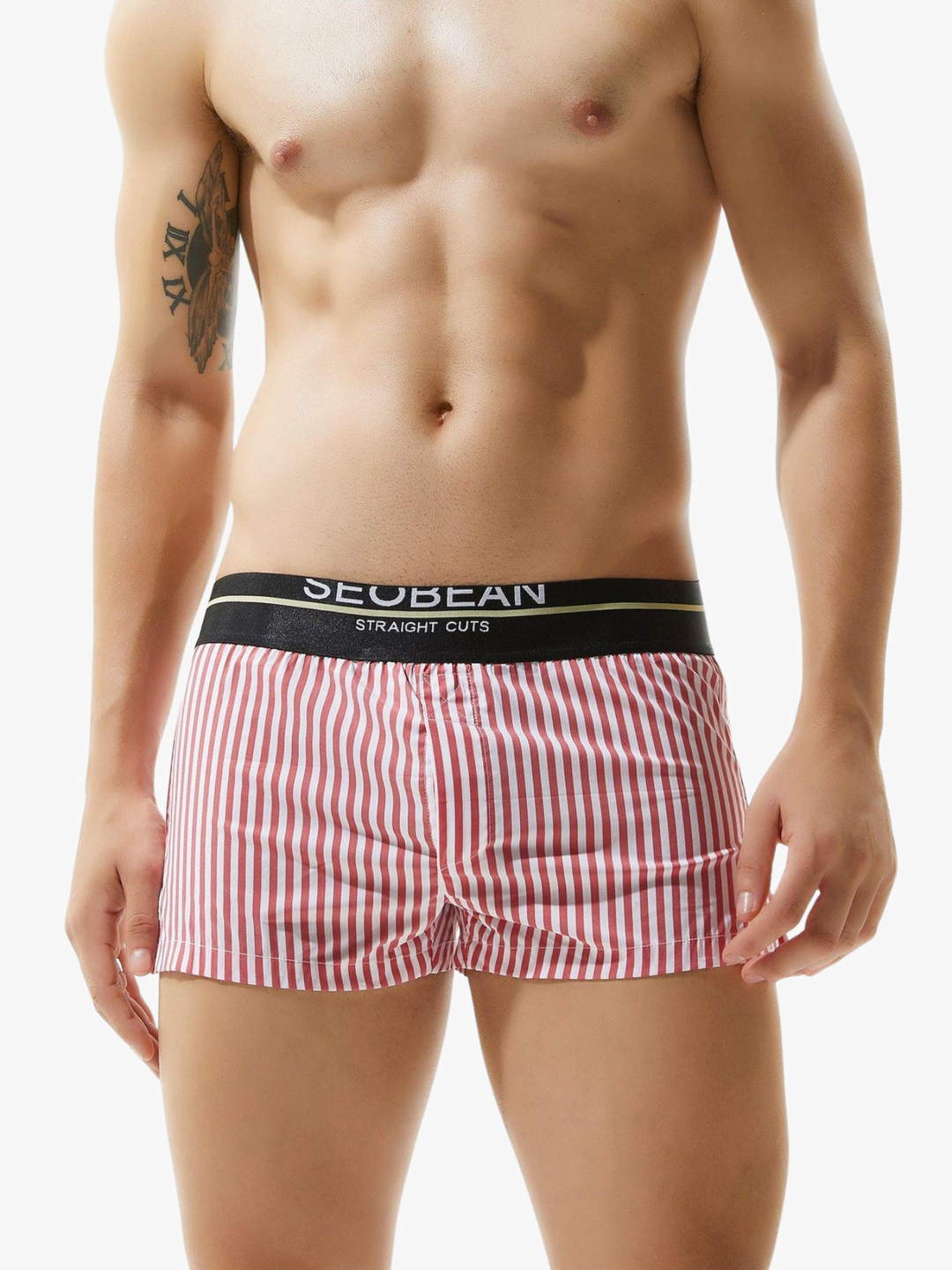 Stripes Waist Loose Low-Rise Boxer