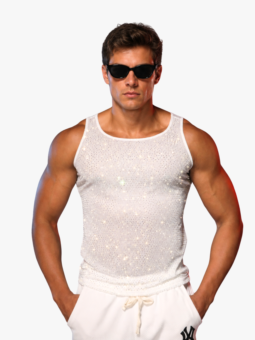 Party T-Shirt Ärmellos Elastisch