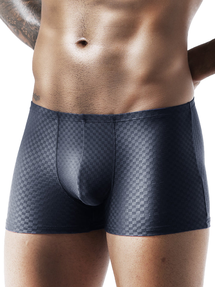 BIMONI Low-Rise Ultra Dünn Trunk Boxer Brief Stretchy Nylon Mesh