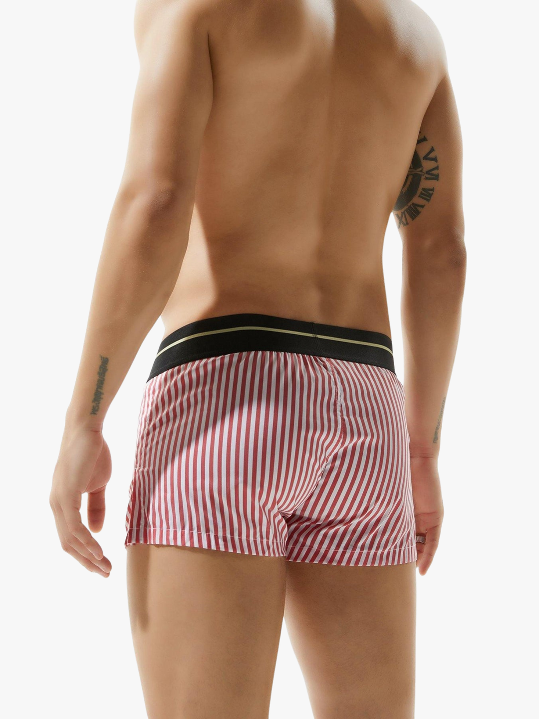 Stripes Waist Loose Low-Rise Boxer