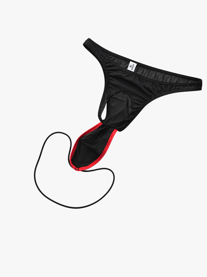 Low-Rise String mit Neck-Strap