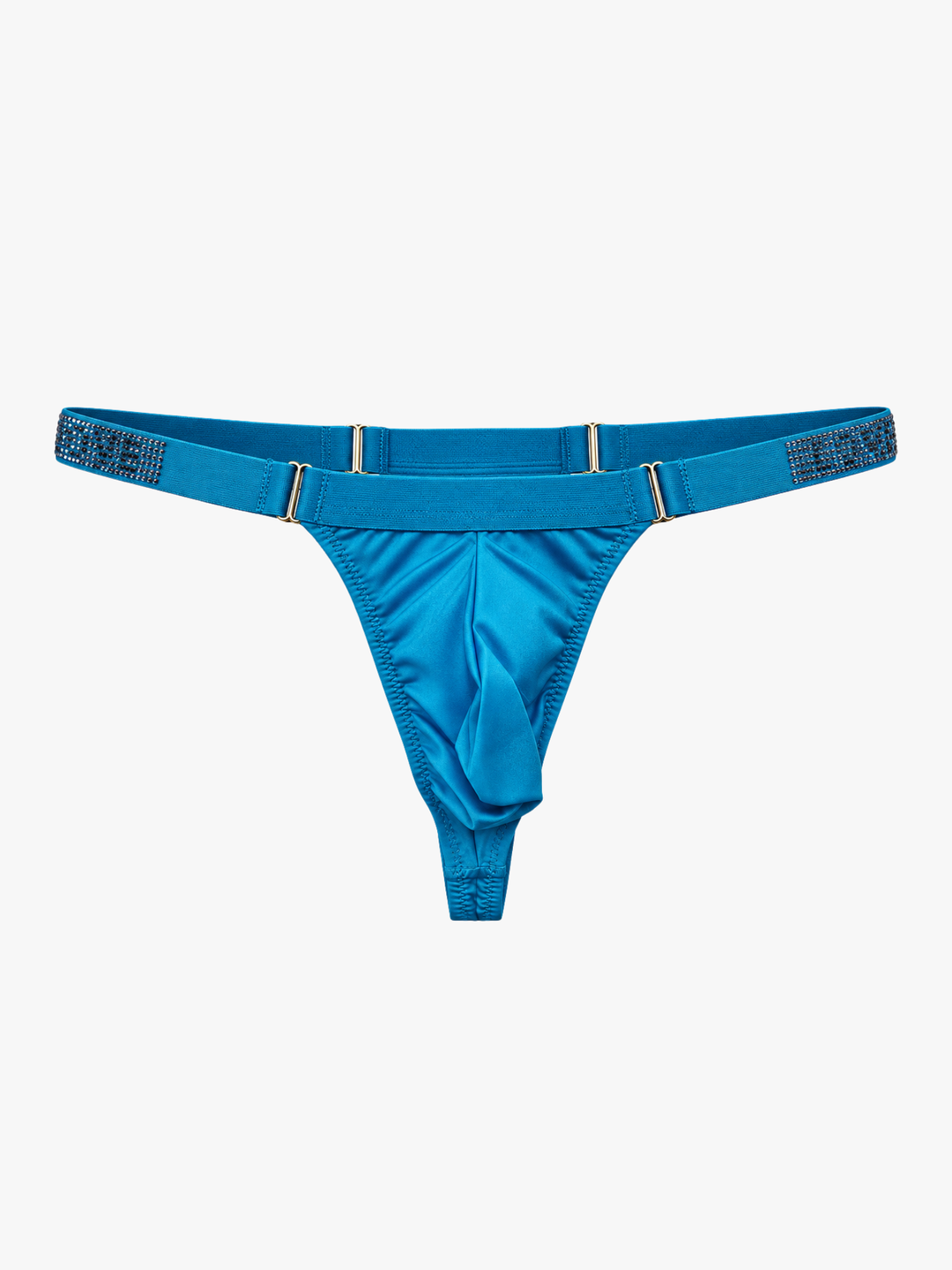 String mit schmalem Schnitt und dekorativem Strass-Bund