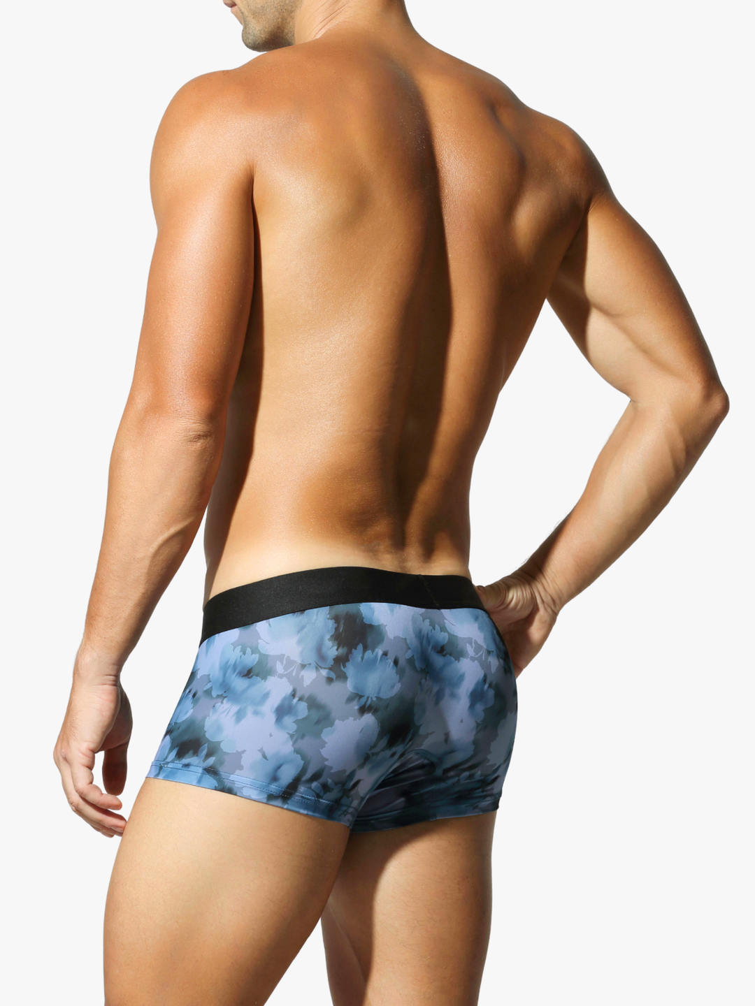Low-Rise Trunk Boxershorts mit floralem Print