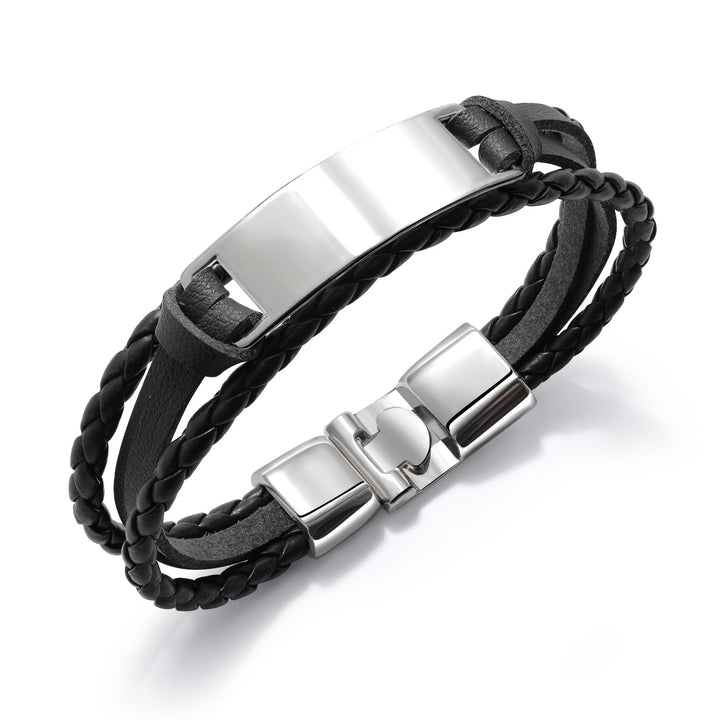 Armband Titan mit Leder