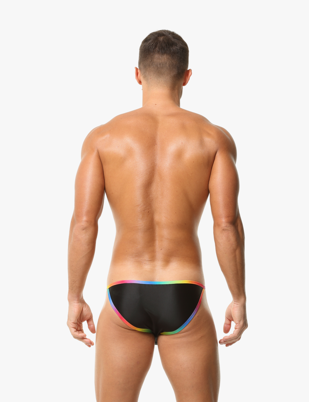 Brief Slip mit buntem Bund