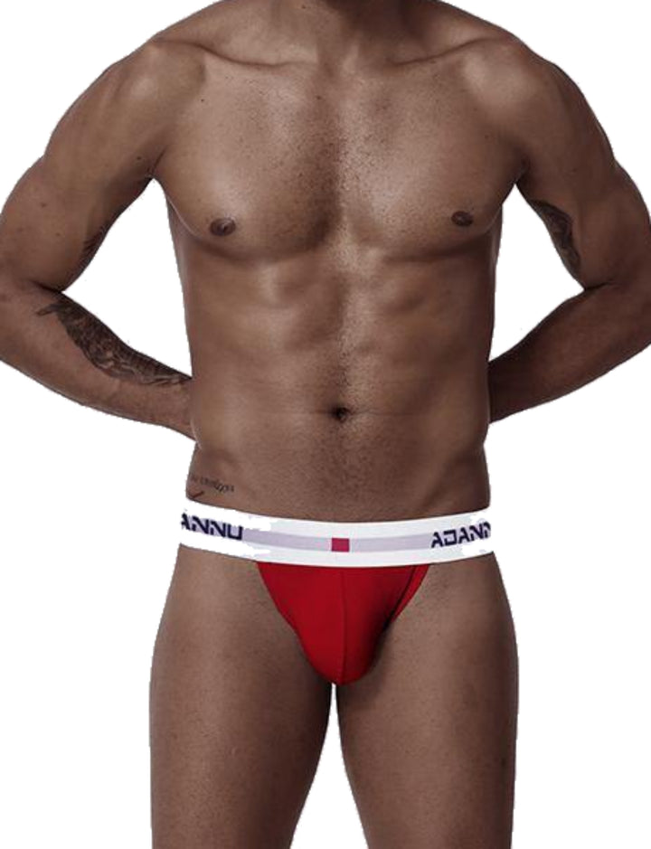 ADANNU Low-Rise Herren Sport Jock Strap - ADANNU Low-Rise Herren Sport Jock Strap - Rot / M (Europe Size S) - BIMONI