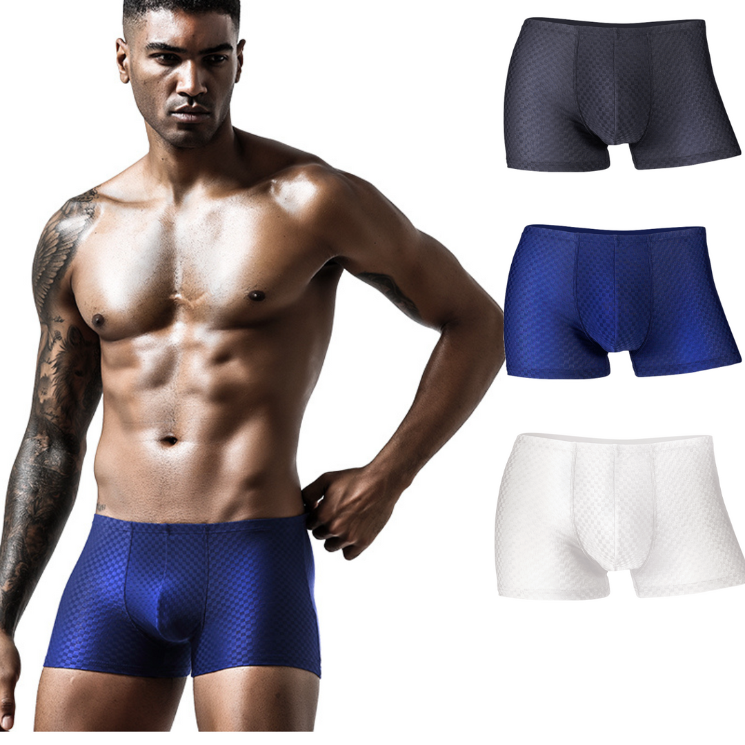 BIMONI Low-Rise Ultra Dünn Trunk Boxer Brief Stretchy Nylon Mesh