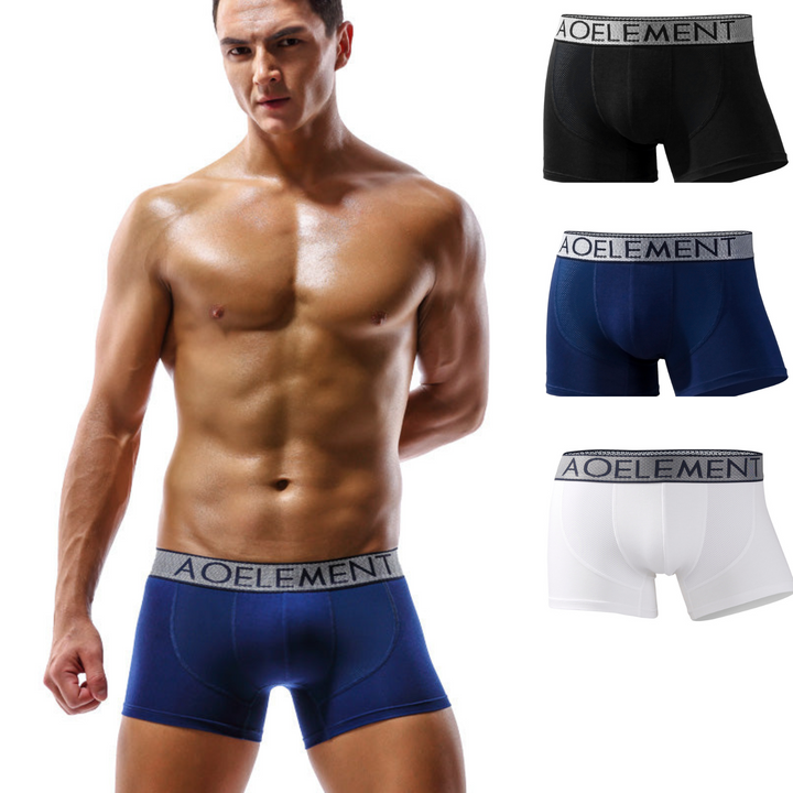 BIMONI Low-Rise Trunk Mikrofaser Mesh Boxer - BIMONI Low-Rise Trunk Mikrofaser Mesh Boxer - 3er-pack / L (Europe Size M) - BIMONI