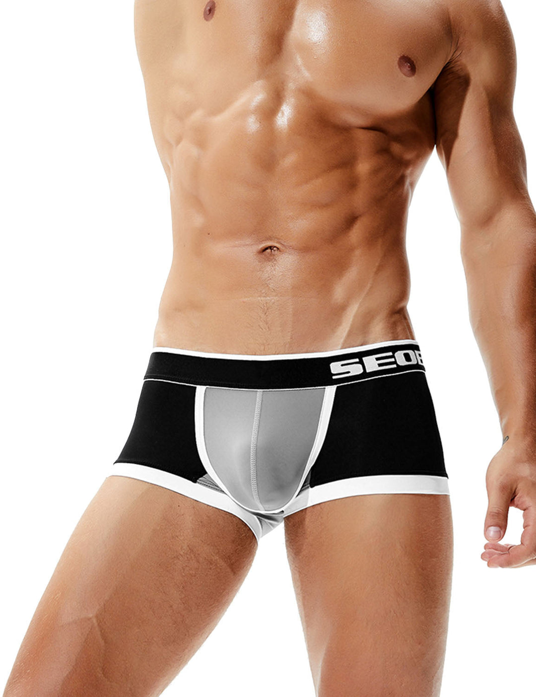 SEOBEAN Low-Rise Sexy Nylon Trunk - SEOBEAN Low-Rise Sexy Nylon Trunk - Schwarz / M (Europe Size S) - BIMONI