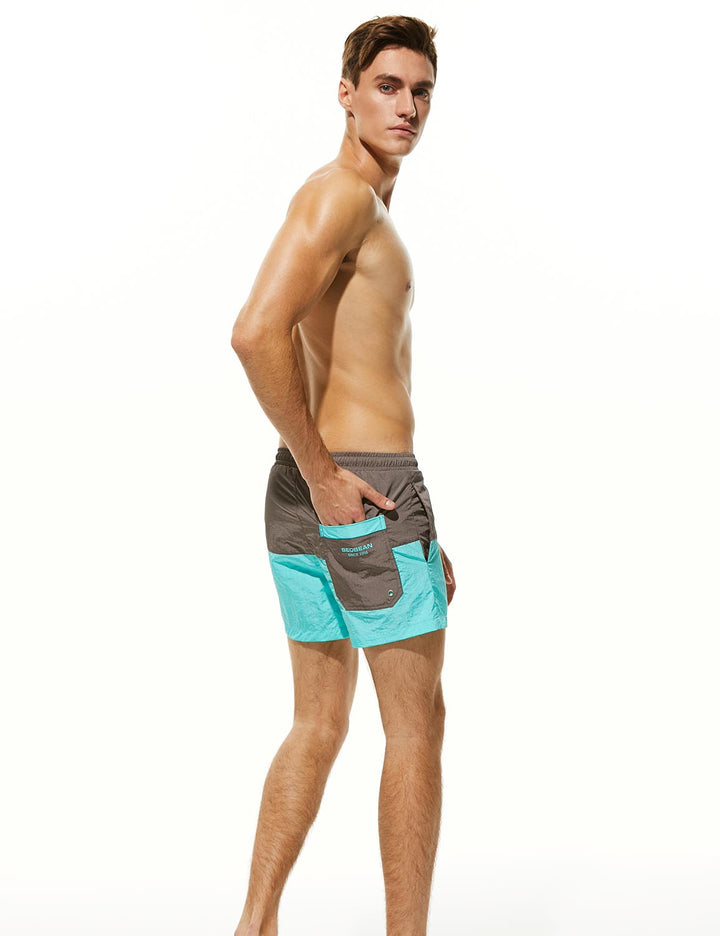 SEOBEAN Low-Rise Beach Shorts - SEOBEAN Low-Rise Beach Shorts - Hellblau / S (Europe Size XS) - BIMONI