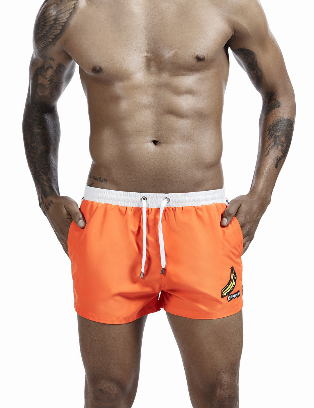 SEOBEAN Low-Rise Sport Strand Home Shorts - SEOBEAN Low-Rise Sport Strand Home Shorts - Orange / M (Europe Size S) - BIMONI