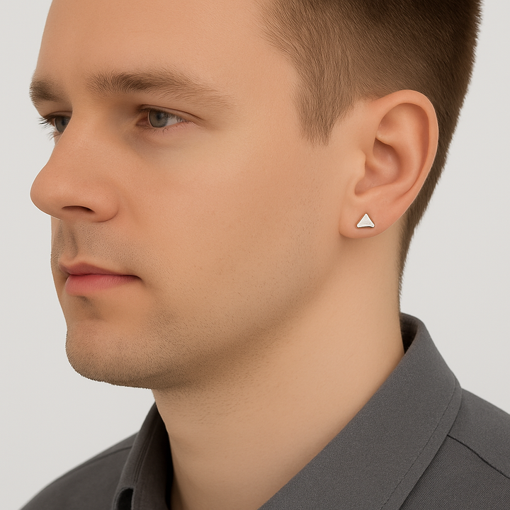 Ohrringe Ohrstecker Set Dreiecke Magnet Ohne Ohrloch