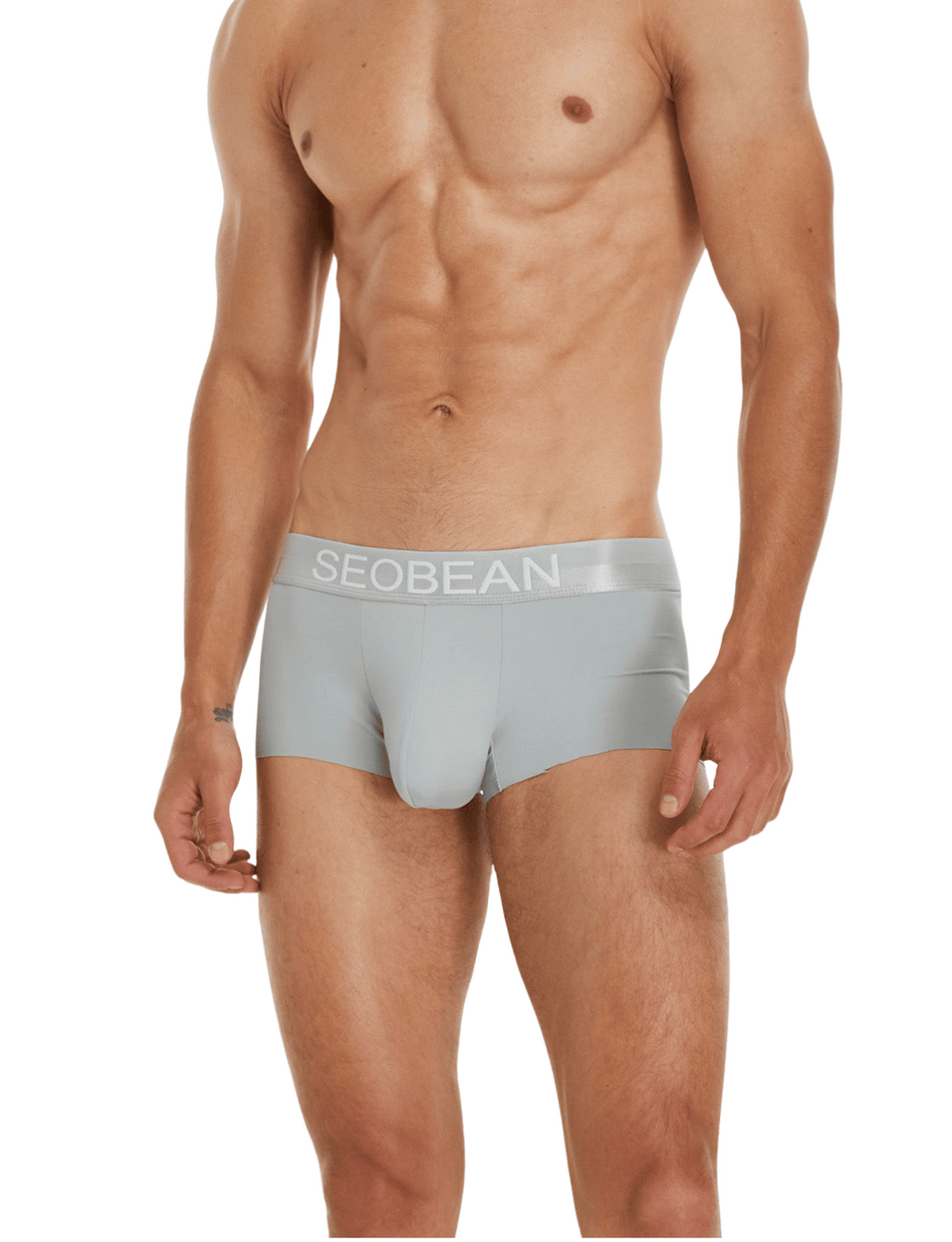 SEOBEAN Classic Solid Stretch Low-Rise Boxerbriefs - SEOBEAN Classic Solid Stretch Low-Rise Boxerbriefs - Grau / M (Europe Size S) - BIMONI