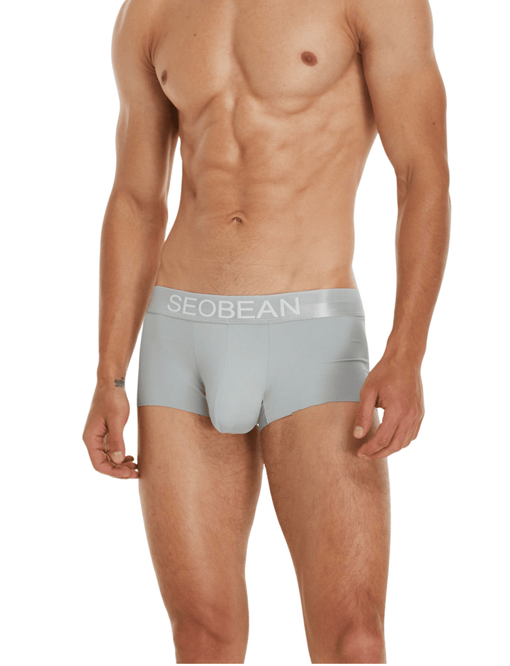 SEOBEAN Classic Solid Stretch Low-Rise Boxerbriefs