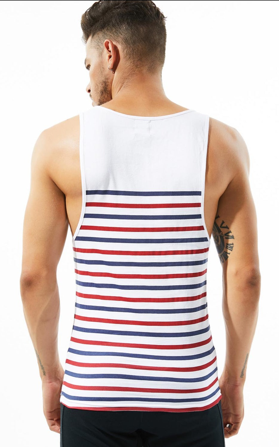 SEOBEAN Gym Herren Striped Fitness Tank Top