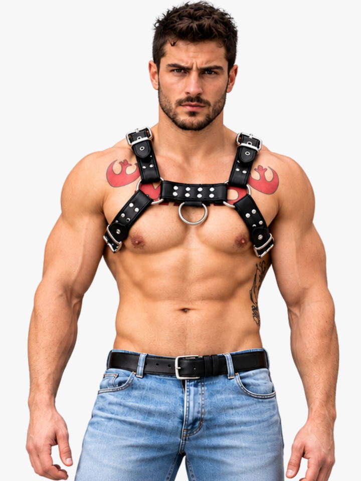 Adjustable Harness mit D-Ring &amp; Schnallen