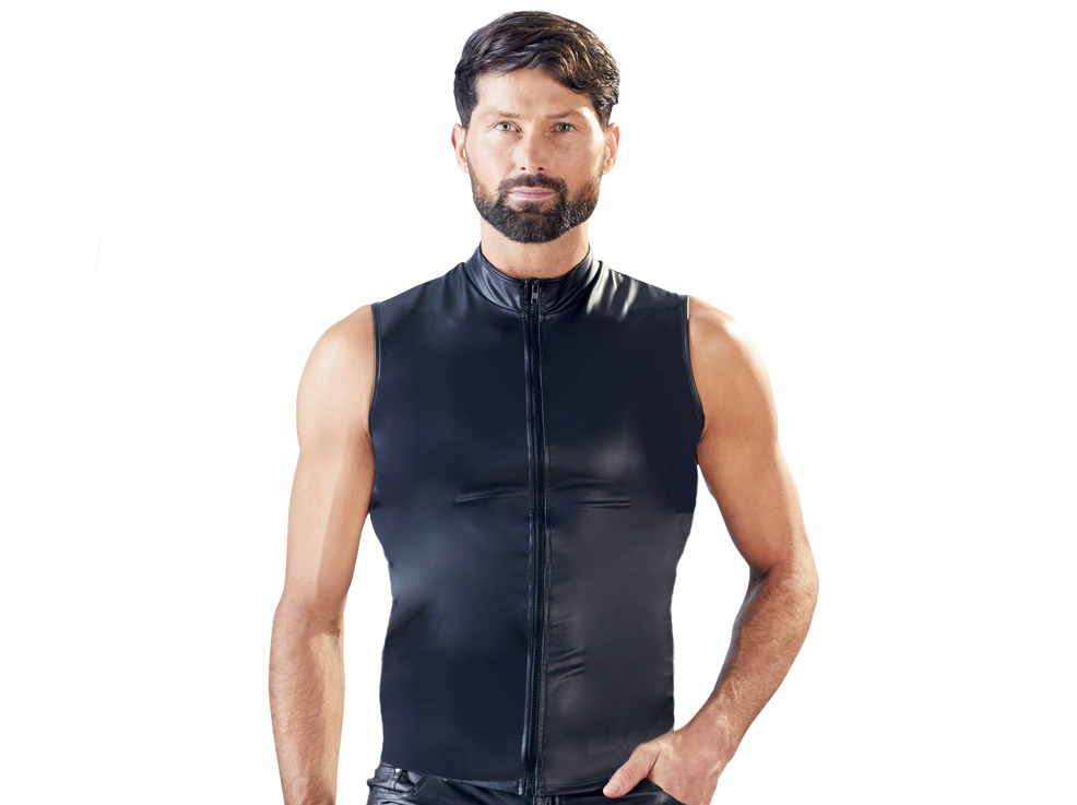 Lackleder Vest Verschluss