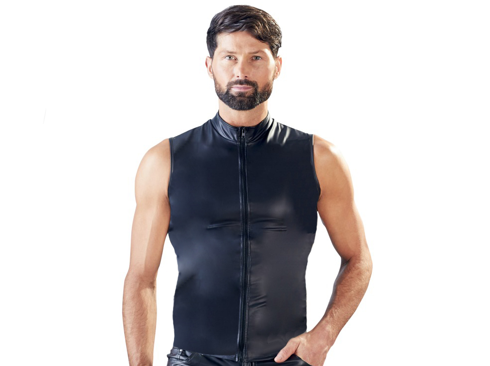 Sexy Erotic Lackleder Shirt Dessous Vest