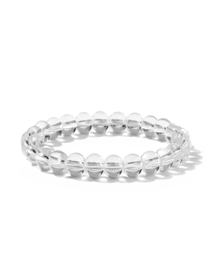 Bergkristall Armband Edelsteine mit 8 mm Perlen echte heilende Kristalle Edelsteinschmuck