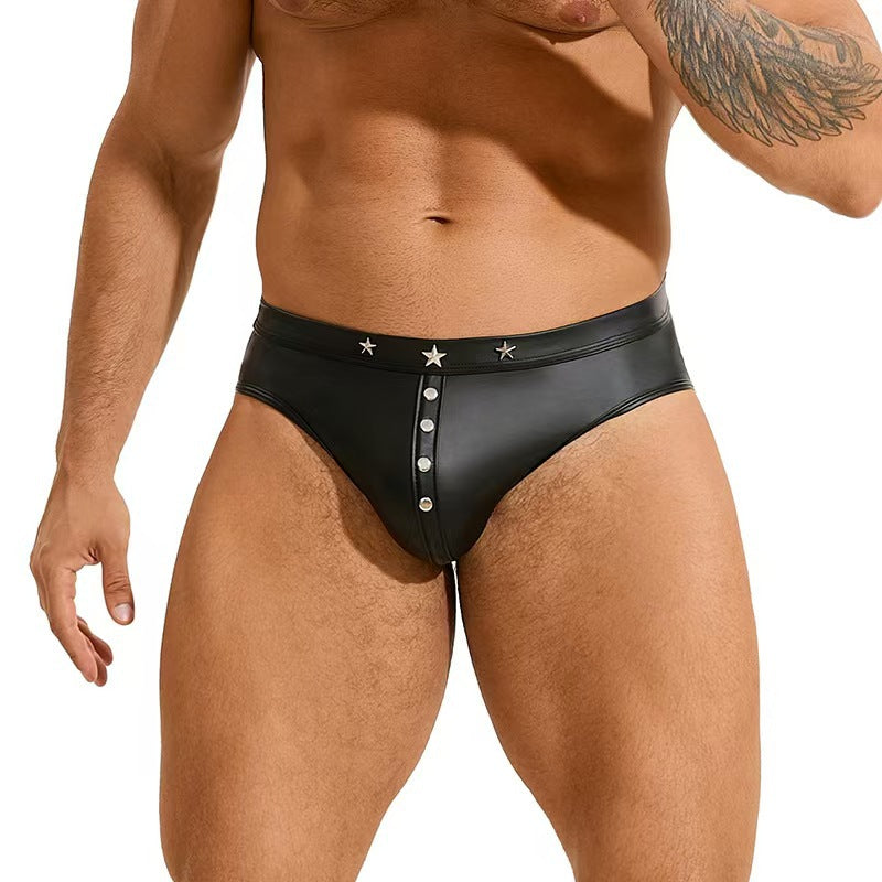 Lackleder Trunk Shorts Brief
