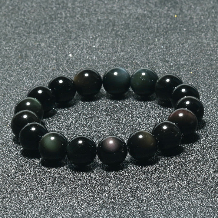 Regenbogen Obsidian Armband Edelsteine mit 8 mm Perlen echte heilende Kristalle Edelsteinschmuck - Regenbogen Obsidian Armband Edelsteine mit 8 mm Perlen echte heilende Kristalle Edelsteinschmuck - Default Title - BIMONI