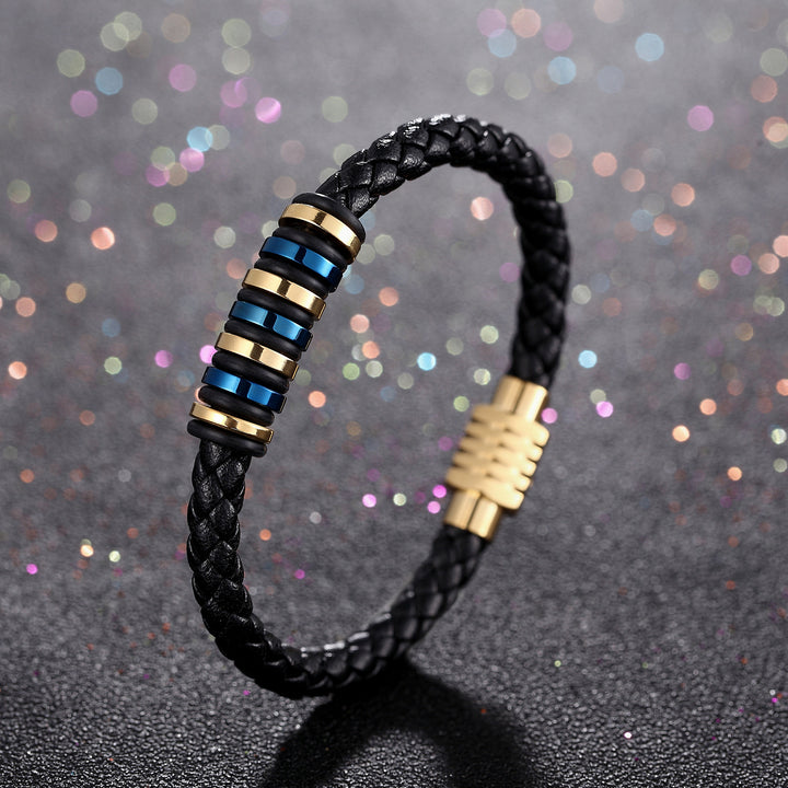 Armband Titan Blau Gold 19/21cm