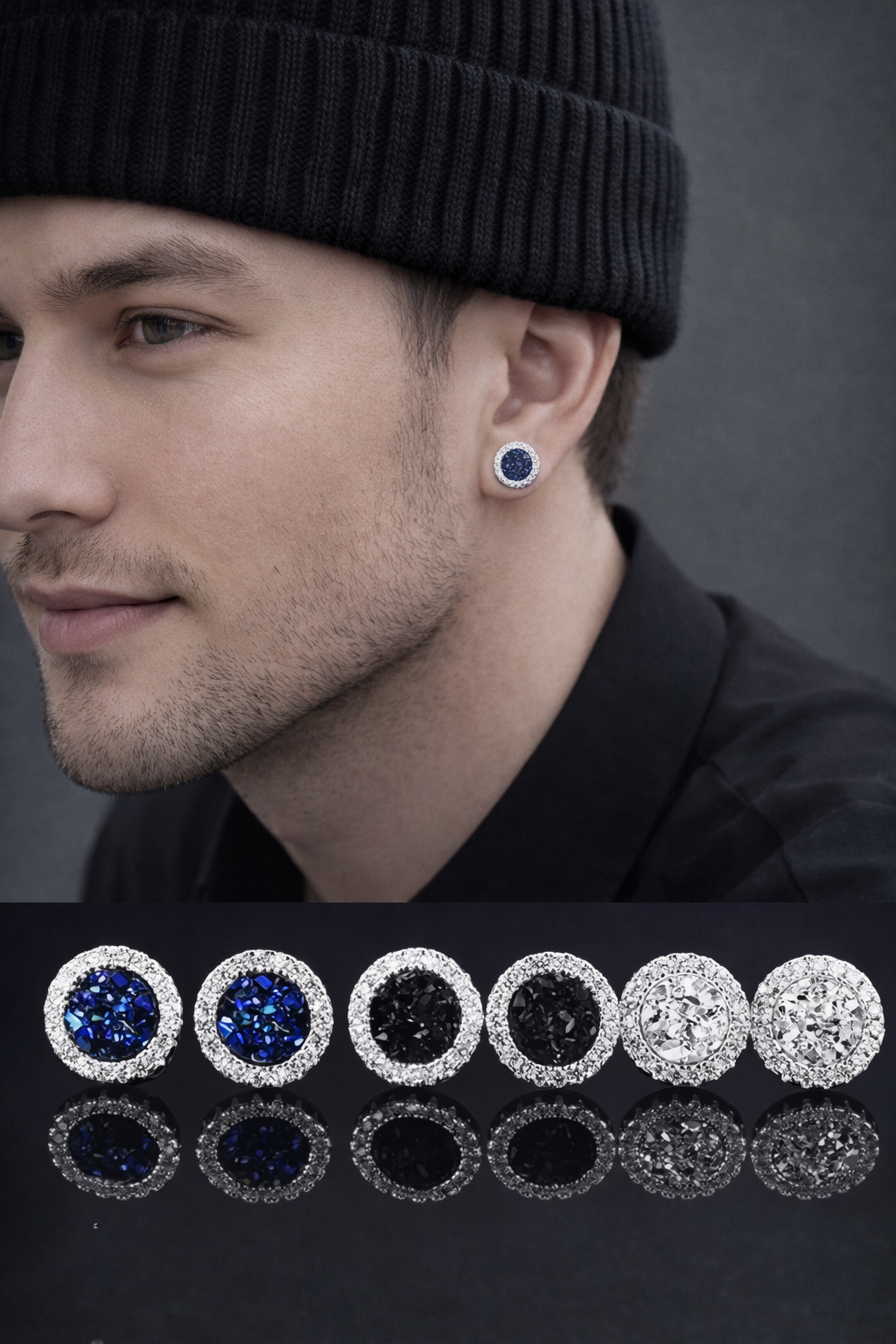 Ohrringe Ohrstecker Set Magnet Ohne Ohrloch