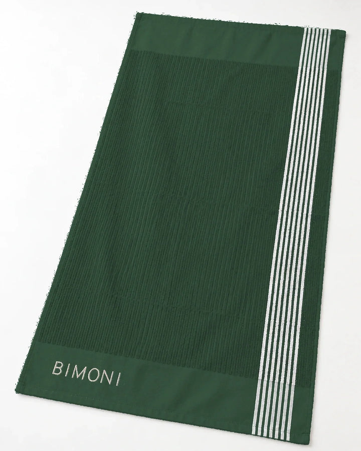 BIMONI serviette – Vert – Vue en biais