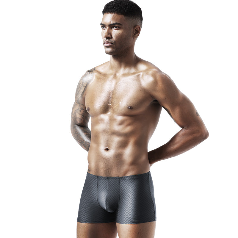 BIMONI Low-Rise Ultra Dünn Trunk Boxer Brief Stretchy Nylon Mesh