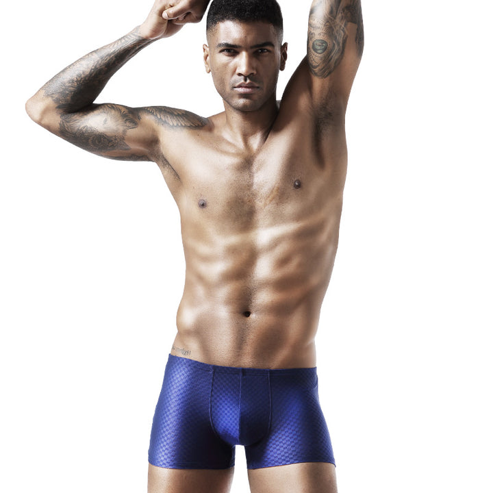 BIMONI Low-Rise Ultra Dünn Trunk Boxer Brief Stretchy Nylon Mesh - BIMONI Low-Rise Ultra Dünn Trunk Boxer Brief Stretchy Nylon Mesh - Blau / L (Europe Size M) - BIMONI