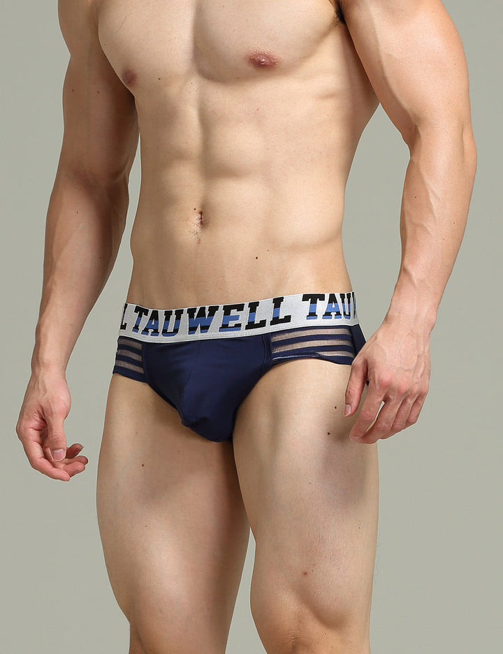 Low Rise Nylon Brief Grid Slip