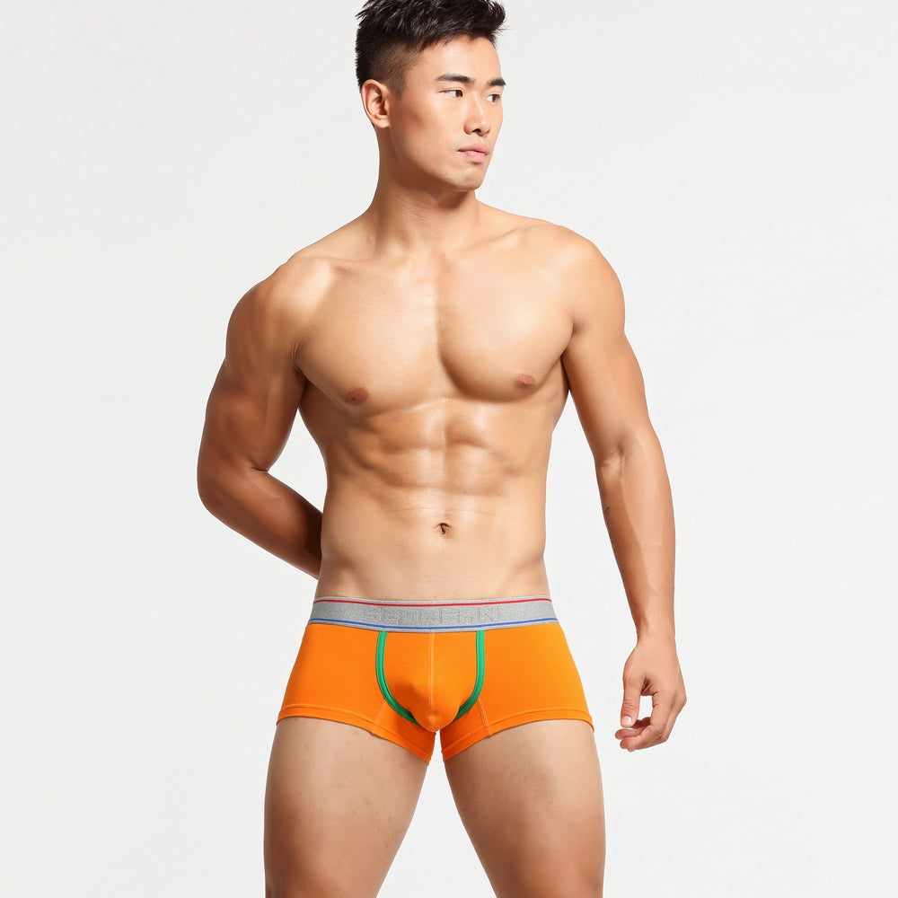 SEOBEAN Low-Rise Trunk "CAN YOU HOST?" - SEOBEAN Low-Rise Trunk "CAN YOU HOST?" - Orange / M (Europe Size S) - BIMONI