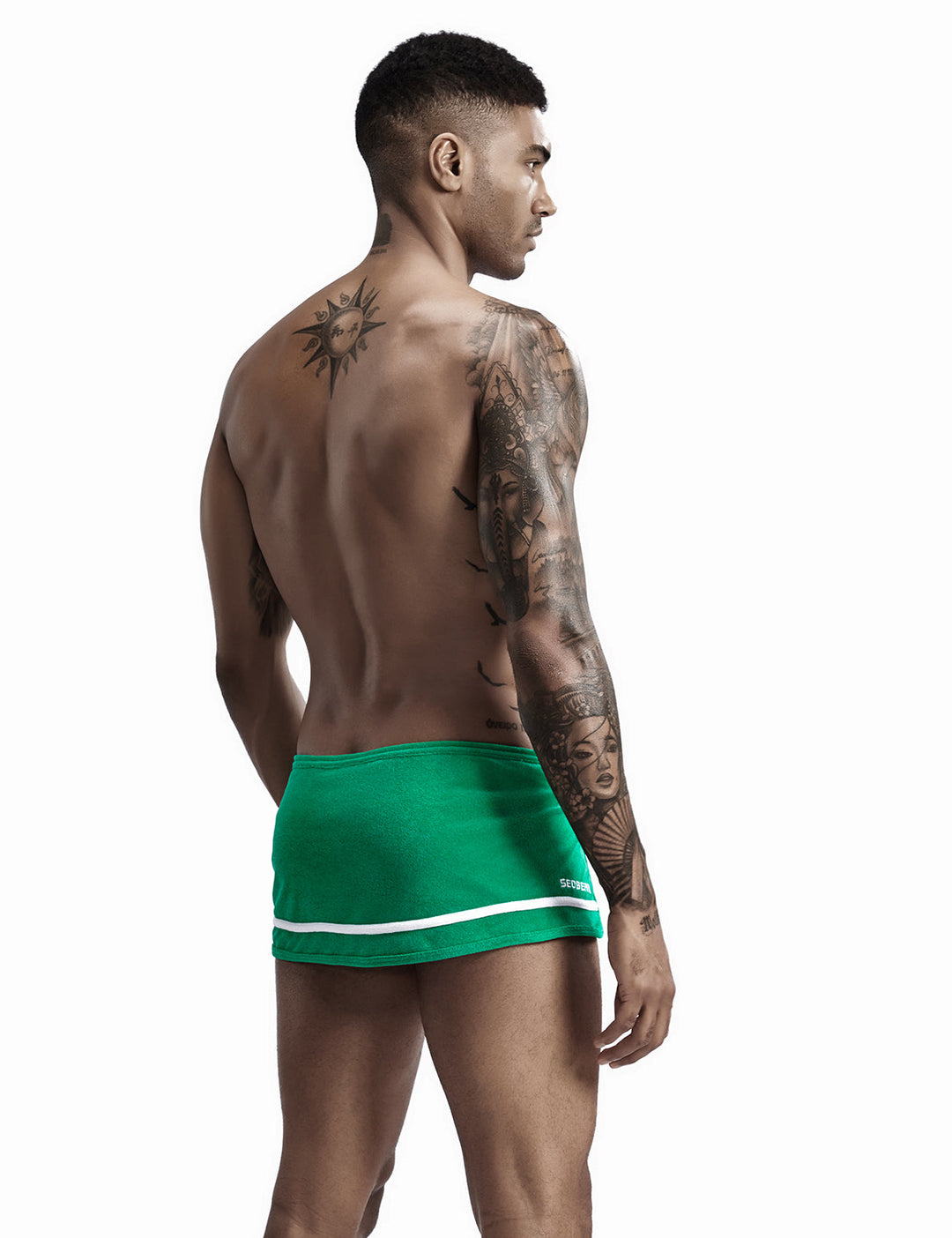 SEOBEAN Low-Rise Towel Mini Shorts - SEOBEAN Low-Rise Towel Mini Shorts - Green / M (Europe Size S) - BIMONI