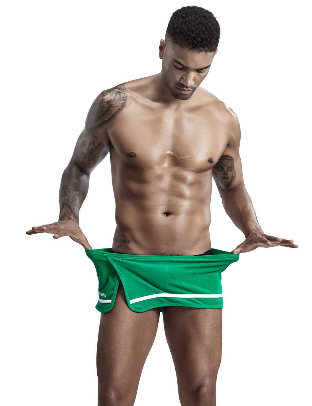 SEOBEAN Low-Rise Towel Mini Shorts - SEOBEAN Low-Rise Towel Mini Shorts - Green / M (Europe Size S) - BIMONI