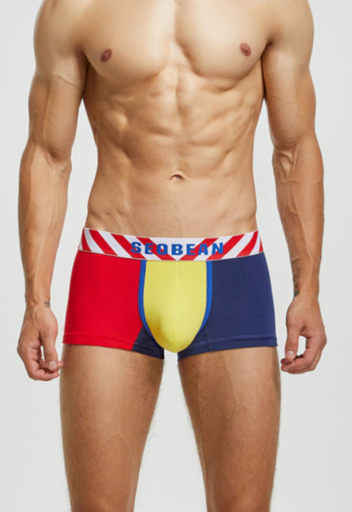 SEOBEAN Low-Rise Boxerbriefs Color Block