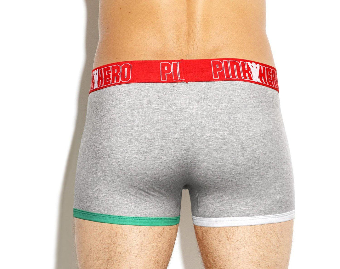 PINK HERO Low-Rise Trunk Boxer - PINK HERO Low-Rise Trunk Boxer - Grau / M (Europe Size S) - BIMONI