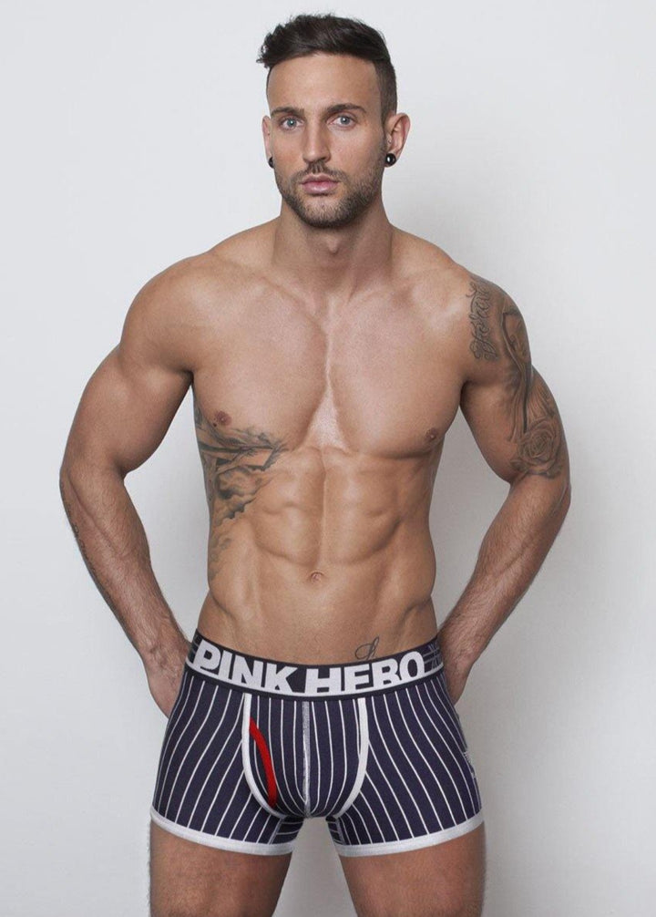 PINK HERO Low-Rise Trunk Boxer - PINK HERO Low-Rise Trunk Boxer - Dunkelblau / M (Europe Size S) - BIMONI