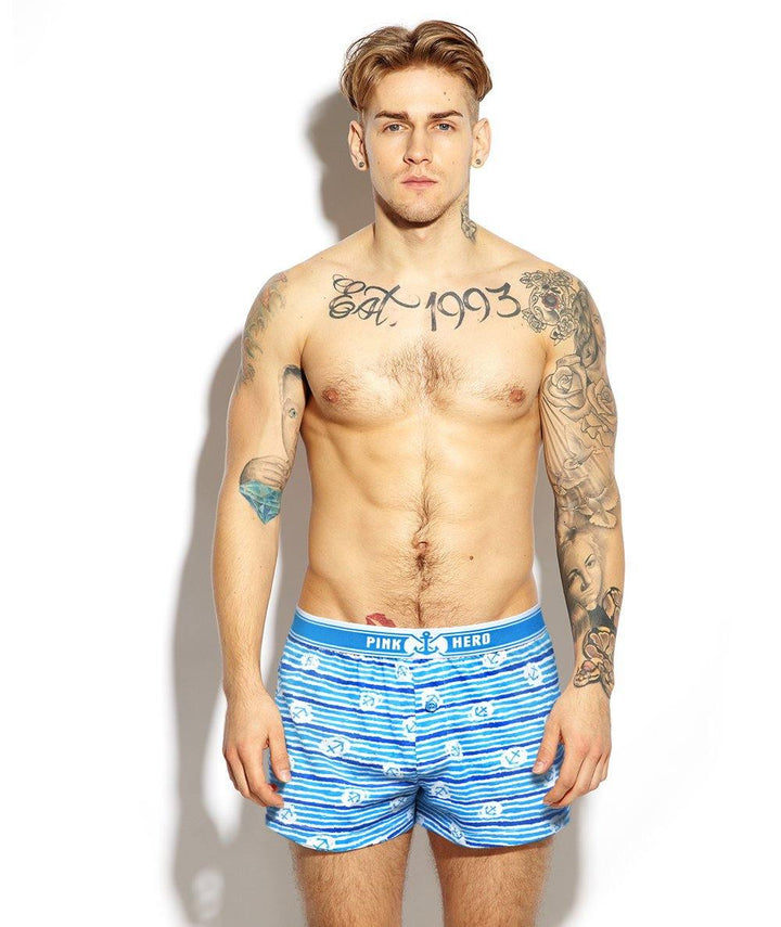 PINK HERO Low-Rise Boxer - PINK HERO Low-Rise Boxer - Light Blue / M (Europe Size S) - BIMONI