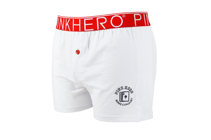 PINK HERO Low-Rise Boxer - PINK HERO Low-Rise Boxer - White / M (Europe Size S) - BIMONI