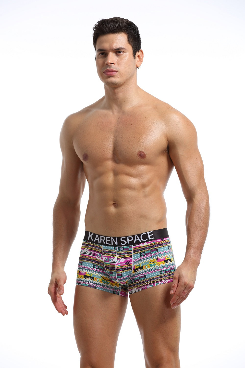 Karenspace Sexy Herren Low-Rise Trunk Nylon