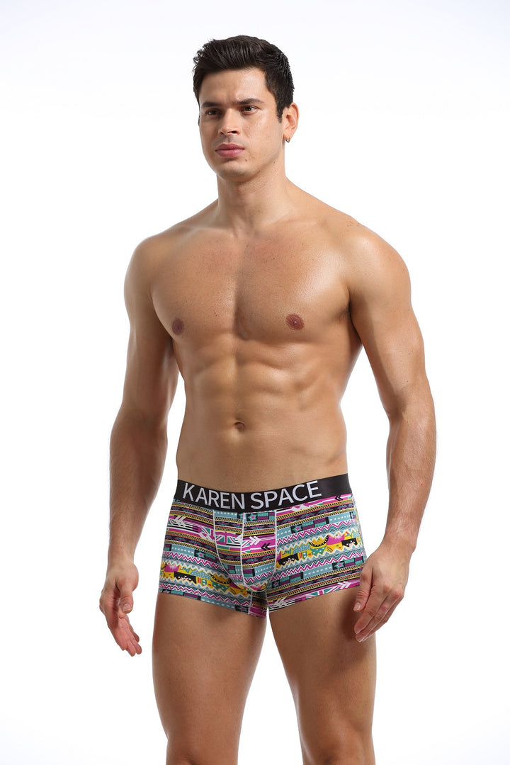 Karenspace Sexy Herren Low-Rise Trunk Nylon - Karenspace Sexy Herren Low-Rise Trunk Nylon - S (Europe Size) - BIMONI