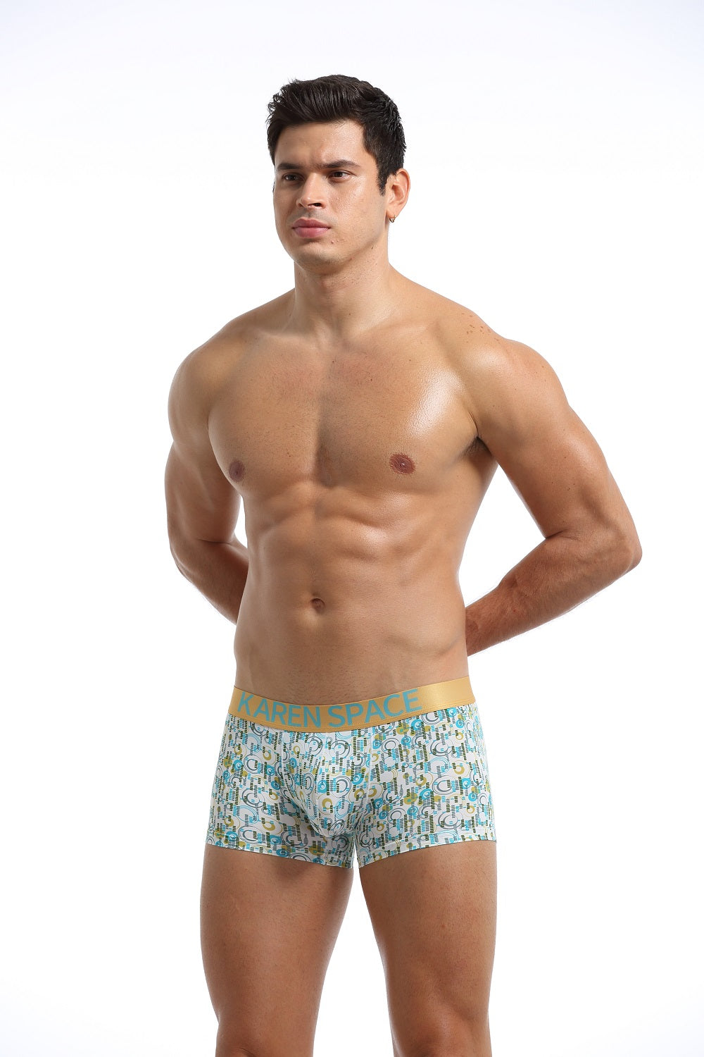 Karenspace Sexy Herren Low-Rise Trunk Nylon - Karenspace Sexy Herren Low-Rise Trunk Nylon - S (Europe Size) - BIMONI